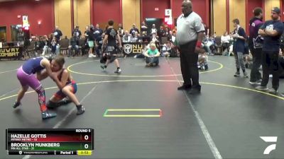 90 lbs Round 5 (6 Team) - Hazelle Gottis, MYWAY Metro vs Brooklyn Munkberg, MN ALL Star