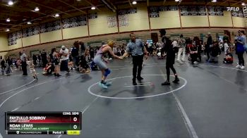 120 lbs Cons. Semi - Noah Lewis, McDonald Wrestling Academy vs Fayzullo Sobirov, Isabet Academy