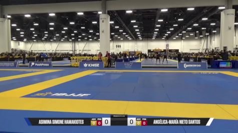 ANGÉLICA-MARÍA NIETO SANTOS vs ASIMINA SIMONE HAMAKIOTES 2025 World IBJJF Jiu-Jitsu No-Gi Championship
