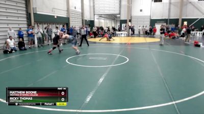 285 lbs Quarterfinal - Matthew Boone, Western Wyoming College vs Ricky Thomas, Unattached