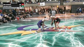 145 lbs Quarterfinals (8 Team) - Ben Johnson, Centennial, MN vs Walker Cook, Kearney, MO