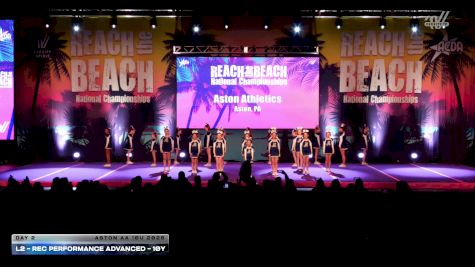 L2 - Rec Performance Advanced - 10Y [2026 Day 2 Aston AA 10U 2026] 2026 ACDA Reach the Beach Rec Nationals