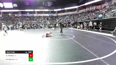 50.9 lbs Semifinal - Adalie Parker, East Kansas Eagles vs Myka Morrill, Butler Youth Wrestling