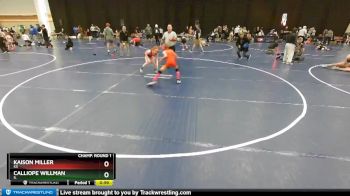 92 lbs Champ. Round 1 - Calliope Willman, IL vs Kaison Miller, KS