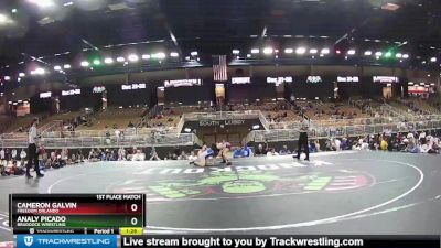 115 lbs 1st Place Match - Cameron Galvin, Freedom Orlando vs Analy Picado, Braddock Wrestling