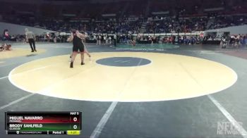 6A-285 lbs Champ. Round 1 - Brody Sahlfeld, Glencoe vs Miguel Navarro, McDaniel