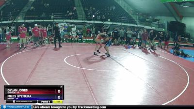 130 lbs Placement Matches (8 Team) - Dylan Jones, Oregon vs Miles Uyemura, Hawaii