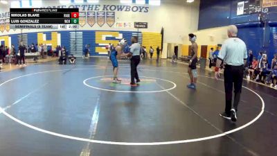 150 lbs Semifinals (8 Team) - Nikolas Blake, Hagerty vs Luis Gonzalez, Wellington Community Hs