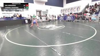 100 lbs Quarterfinal - Mia Hernandez, Colony vs Gabriela Martinez, Santa Ana