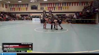 195 lbs 5th Place Match - Ethan Armstrong, Iowa City, Liberty vs Collin Velky, Prairie, Cedar Rapids