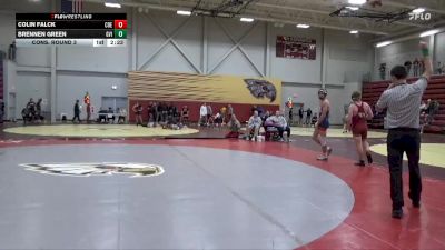 165 lbs Cons. Round 3 - Brennen Green, Grand View (Iowa) vs Colin Falck, Coe