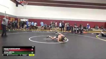 160 lbs Champ. Round 2 - Noah Koendarfer, Lakeside vs Ryan Hrcka, SLAM Academy