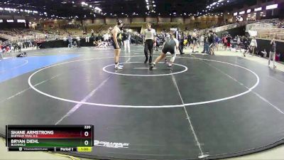 220 lbs Cons. Round 3 - Bryan Diehl, Buchholz vs Shane Armstrong, Bartram Trail H.S.