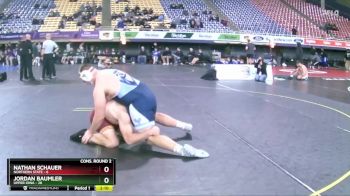 285 lbs 2nd Wrestleback (16 Team) - Nathan Schauer, Northern State vs Jordan Baumler, Upper Iowa