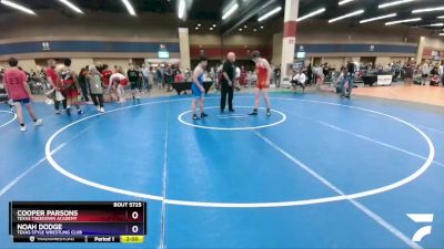 170 lbs Cons. Round 1 - Cooper Parsons, Texas Takedown Academy vs Noah Dodge, Texas Style Wrestling Club