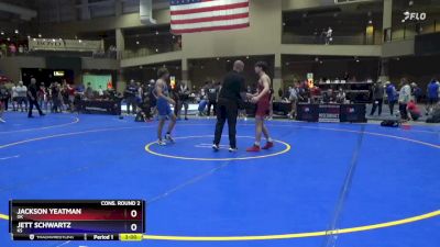 132 lbs Cons. Round 2 - Jackson Yeatman, OK vs Jett Schwartz, KS