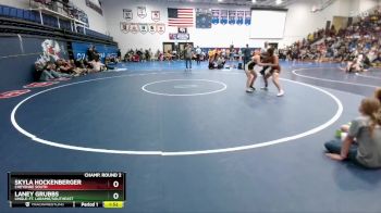 125 lbs Champ. Round 2 - Laney Grubbs, Lingle-Ft. Laramie/Southeast vs Skyla Hockenberger, Cheyenne South