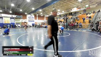 190 lbs Quarterfinal - Khale McDonnell, Fountain Valley vs Joshua Contreras, Arroyo