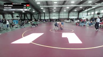 157 lbs Round 5 (8 Team) - Matt Riding, Timpanogos B vs Gage Bird, Altamont
