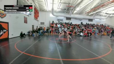 150 lbs 5th Place Match - Zayden Stahl, Lovell vs Westen Lindeen, Huntley Project (Worden)