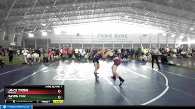 175 lbs Cons. Round 7 - Mason Fink, Lehi vs Lance Toone, Morgan