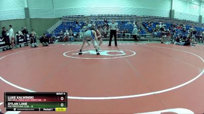 125 lbs Round 1 (6 Team) - Dylan Lane, HSE Wrestling Club vs Luke Kalwinski, Red Devil Pride Elite Wrestling