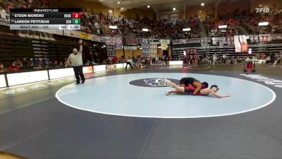 150 lbs Champ. Round 1 - Etson Moreno, Hoxie Hs vs Landon Petitjean, Osage City Hs