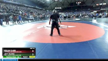 78 lbs Cons. Round 2 - Jett Vilona, Port Angeles Wrestling Club vs Rollin Clark, Toppenish USA Wrestling Club