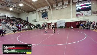 135 lbs 1st Place Match - Paityn Colovo, Sheridan vs Autumn Clark, Thunder Basin High School