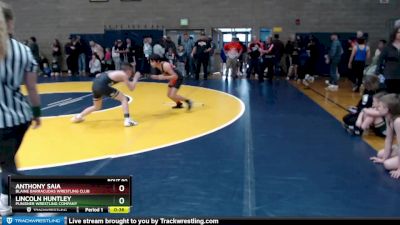 98 lbs Quarterfinal - Lincoln Huntley, Punisher Wrestling Company vs Anthony Saia, Blaine Barracudas Wrestling Club