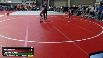 80 lbs Quarterfinals (8 Team) - Jase Browen, LPGE/B Wolves vs Leonard Wavrin, Bemidji