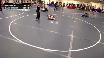 10U - 63 lbs Cons. Round 4 - Landon Michel, New Prague Wrestling vs Maclin Sorensen, Kasson-Mantorville Wrestling Club