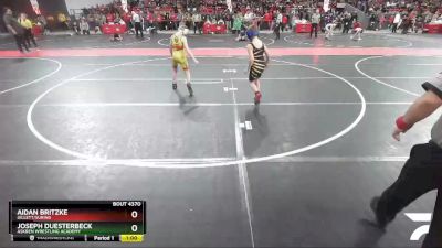 90 lbs Cons. Round 2 - Joseph Duesterbeck, Askren Wrestling Academy vs Aidan Britzke, Gillett/Suring