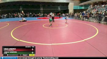 106 lbs Cons. Round 5 - Cruz Jinemez, Battle Mountain vs Drew Dawson, Glide