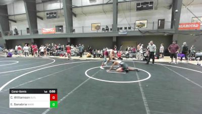 123 lbs Consolation - Crew Williamson, Outlaw WC vs Ezra Sanabria, Warriors Of Christ