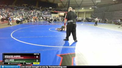 63 lbs Champ. Round 1 - Spencer Harris, Punisher Wrestling Company vs Levi Neer, Ferndale Force Wrestling Club