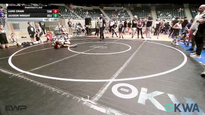 65 lbs Rr Rnd 3 - Luke Crain, Team Tulsa RED vs Jaxson Wright, Oklahoma Strong- White 9U