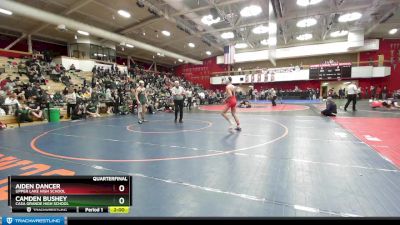 159 lbs Quarterfinal - Camden Bushey, Casa Grande High School vs Aiden Dancer, Upper Lake High School