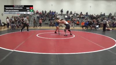 215 lbs Round 5 - Dylan Schrock, Clear Creek-Amana vs Brayden Vermillion, Washington