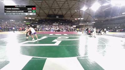 Boys 3A 175 lbs Cons. Round 4 - Owen Boswell, Mountlake Terrace vs Ryan Cortez-Aviles, Heritage