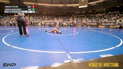 58 lbs Consi Of 16 #1 - Lincoln Taylor, Techfall Wrestling Club vs Hadley-Glen Smith, Anno Youth Wrestling