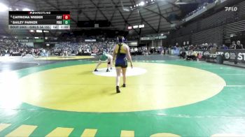 Girls 3A 155 lbs Quarterfinal - Bailey Parker, Peninsula (Girls) vs Caitriona Wieber, Everett (Girls)