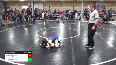 I 75 lbs Consolation - Wesley Shingler, Shickshinny vs Liam Warner, Milan