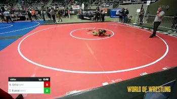 46 lbs Consolation - Steven Ortiz, Savage House Wrestling Club vs Tyanna Evans, Orchard South WC