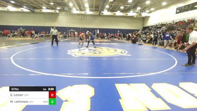 157 lbs Consi Of 16 #1 - Spencer Leclair, Southern Maine vs Mark Lattimore, Johnson & Wales