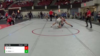 172 lbs 2nd Place Match - Gage Allen, Rustler Wrestling Club vs Michael King, Glasgow Wrestling Club