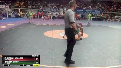 D 1 182 lbs Cons. Round 3 - Dakota Swint, C.E. Byrd vs Christian Wallace, Chalmette