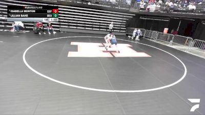 5A 100 lbs Cons. Round 3 - Lillian Bake, Brighton vs Isabella Munton, Cedar Valley