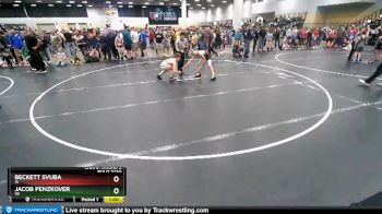 98 lbs Champ. Round 2 - Beckett Svuba, IA vs Jacob Penzkover, WI