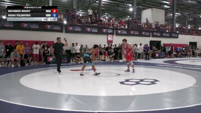 65F kg Champ. Round 1 - Maximus Brady, Panther Wrestling Club RTC vs Noah Tolentino, Beaver Dam Wrestling Regional Training Center